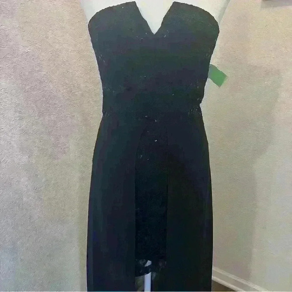 Windsor Black Hi-Lo Formal Dress Size 7/8 - Picture 2 of 6